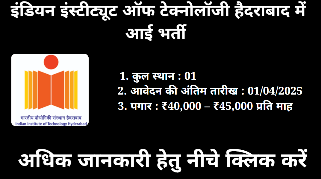IIT Hyderabad Recruitment 2025